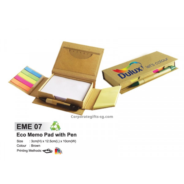 EME 07 Eco Memo Pad with Pen